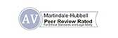 AV | Martindale-Hubbell Peer Review Rated | For Ethical Standards and Legal Abilities
